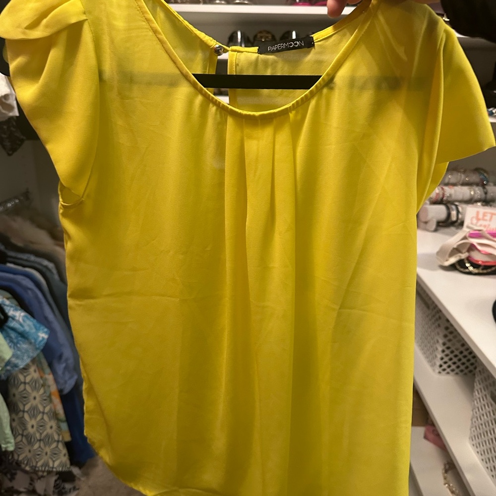 Papermoon Yellow Blouse